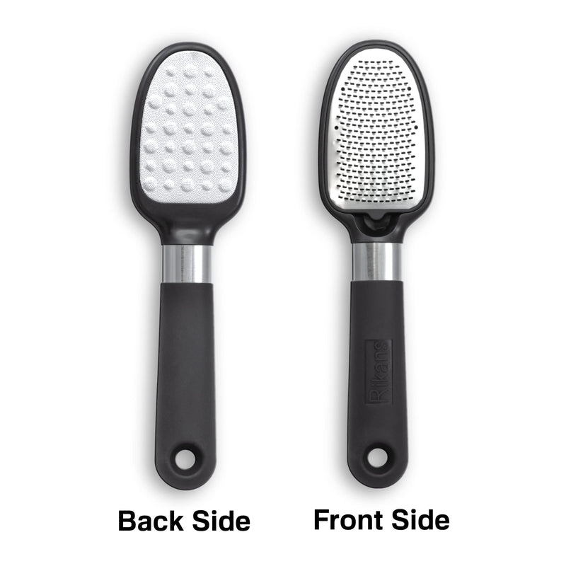 Rikans Foot File Foot Rasp Callus Remover Dead Skin Remover Double Sided Foot Scrubber Foot Care Pedicure Tool to Remove Hard Skin Can Be Used Wet or Dry Skin Surgical Grade Stainless Steel File - NewNest Australia