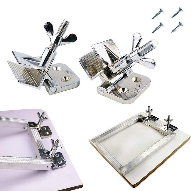 2Pcs Screen Frame Butterfly Hinge Clamp for Silk Screen Printing Hobby Printer Include Four Screws - NewNest Australia