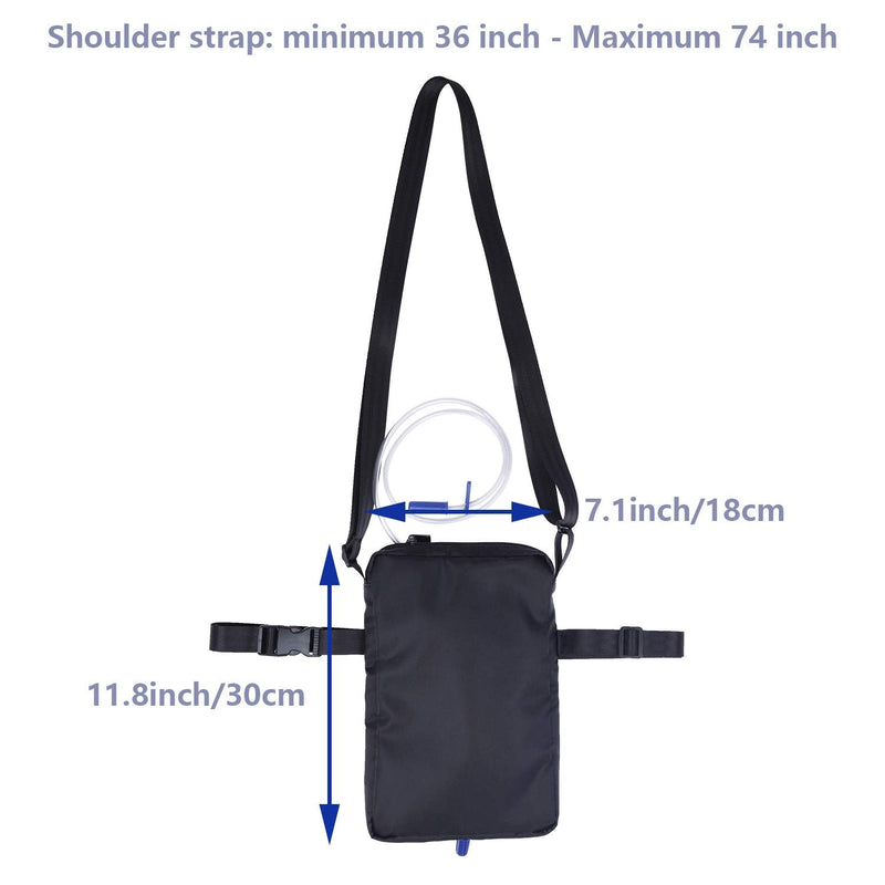 Urine Bag Cover, Drainage Thigh Bag Holder with Interior Securing Clasp, Foley Catheter Drain Concealed Pack with Thigh Belt, Postoperative Body Fluid Carrier Shoulder Bag - NewNest Australia