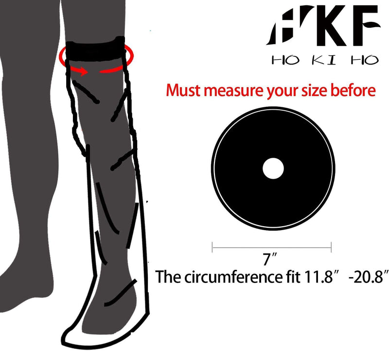 HKF HO KI HO Adult Waterproof Cast Cover Leg for Shower,Cast Protector Dressings and Injuries, Keep Cast and Bandage Dry-Adult Update Extra Large Full Leg Size-104 * 44cm 104cm-black - NewNest Australia