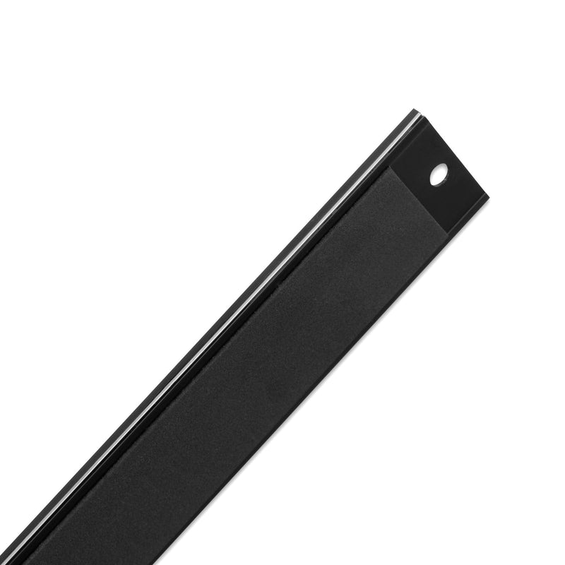 Alumicolor AlumiCutter Aluminum Steel Edge for Office, School, Engineering and Framing, Black 12IN - NewNest Australia