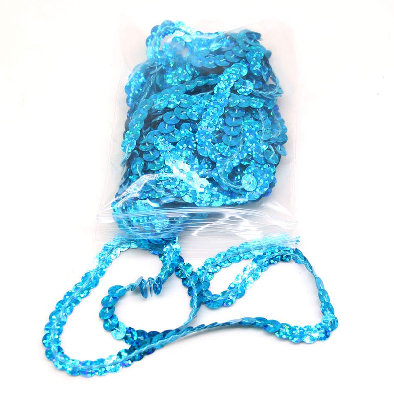 Laser Sequins 6mm Wide 140 Yard Mixed 14 Color,Handmade Crafts Environmental Flat Sequin Strip Trim on Strings for Crafts, Fringe, and Sewing - NewNest Australia
