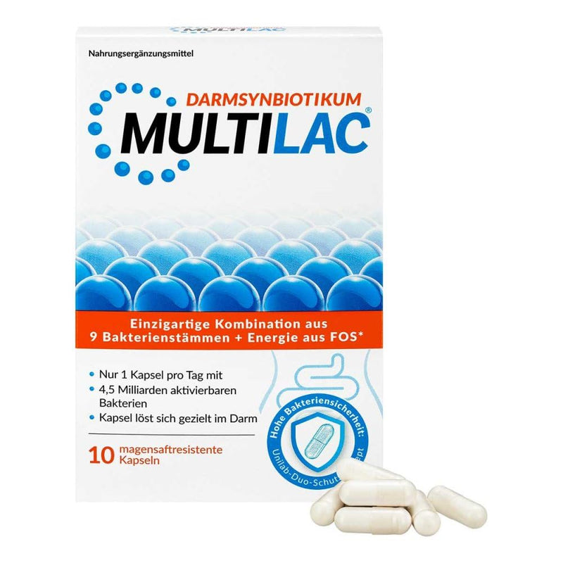 Multilac intestinal synbiotic 10 pieces - NewNest Australia