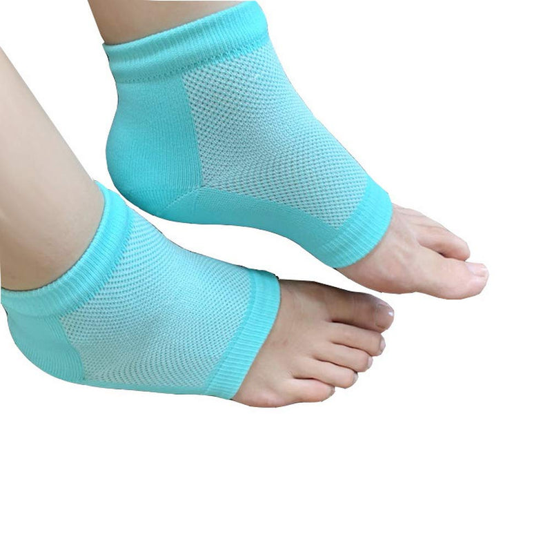 Pengxiaomei Soft Heel Socks,Ventilate Foot Spa Moisturizing Gel Beauty Socks Moisturising Socks for Dry Hard Cracked Skin(Blue) - NewNest Australia