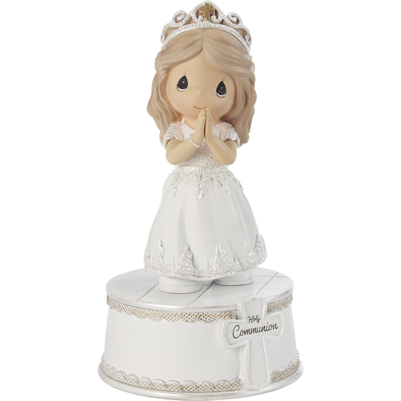 Precious Moments 212102 Holy Communion Girl Resin Musical, Multi - NewNest Australia