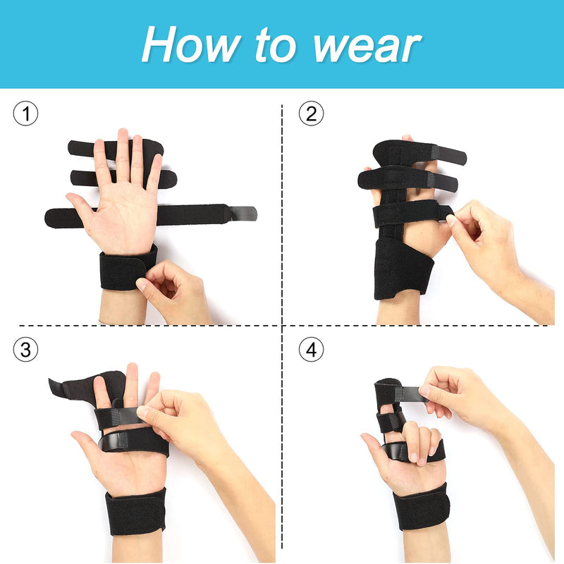 Finger Splint Middle Finger Index Finger Small Finger Ring Finger Splint For Immobilization Finger Orthosis Finger Bandages Splints & Loops For Finger Support - NewNest Australia