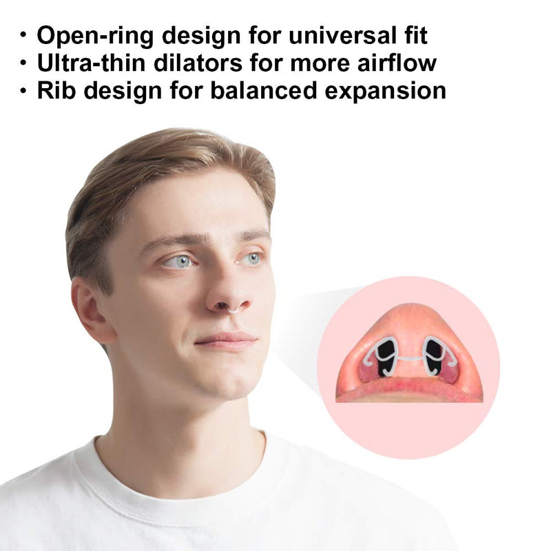 Woodyknows Anti Snoring Nose Dilator, Ultra Thin Model, Snoring Solution, Nose Blockage Relief, Sleeping Aid, Inner Nose Strips, Stop Mouth Breathing, Moderate Stretching - NewNest Australia