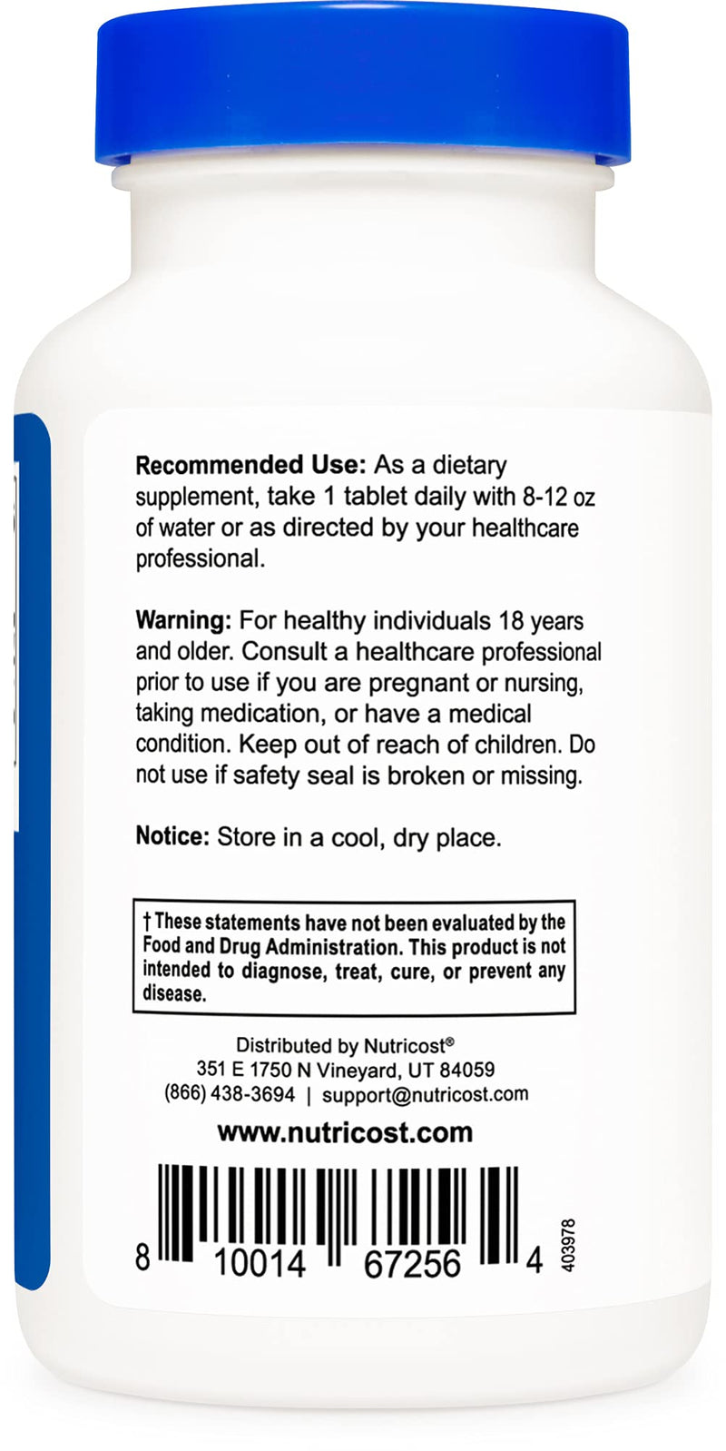 Nutricost L-Lysine 1000mg, 120 Tablets - Gluten Free, Non-GMO, and Vegetarian Friendly - NewNest Australia