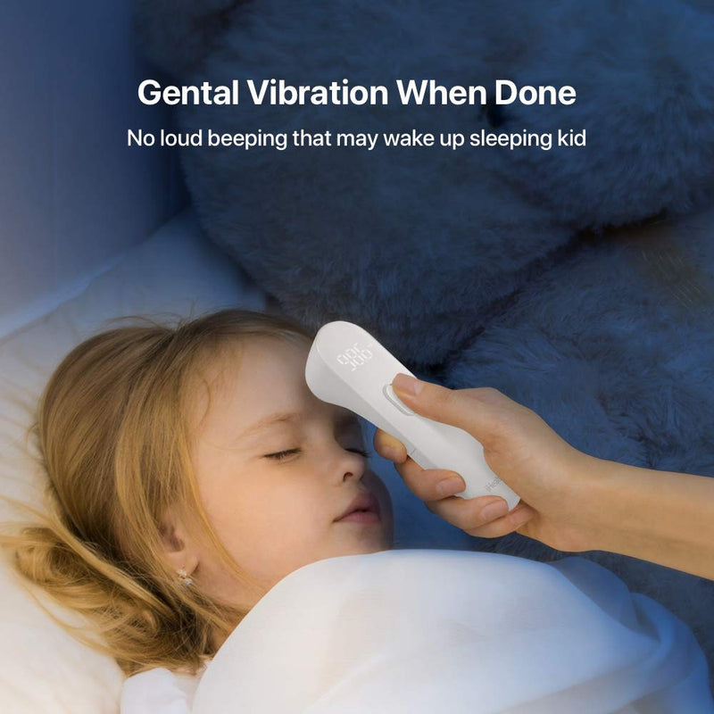 iHealth No-Touch Forehead Thermometer, Digital Infrared Thermometer for Adults and Kids, Touchless Baby Thermometer with 3 Ultra-Sensitive Sensors, Large LED Display and Gentle Vibration Alert (PT3) - NewNest Australia
