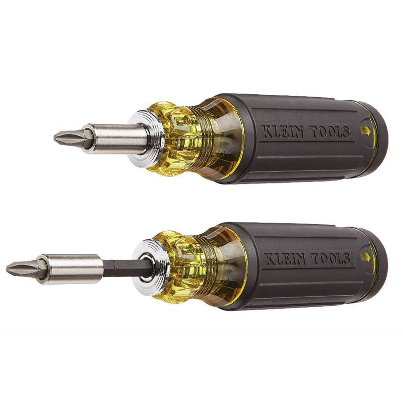 Klein Tools 32303 Multi-Bit Screwdriver / Nut Driver, Impact Rated 14-in-1 Magnetic Screwdriver Set Phillips, Slotted, Square, Combo, Torx - NewNest Australia