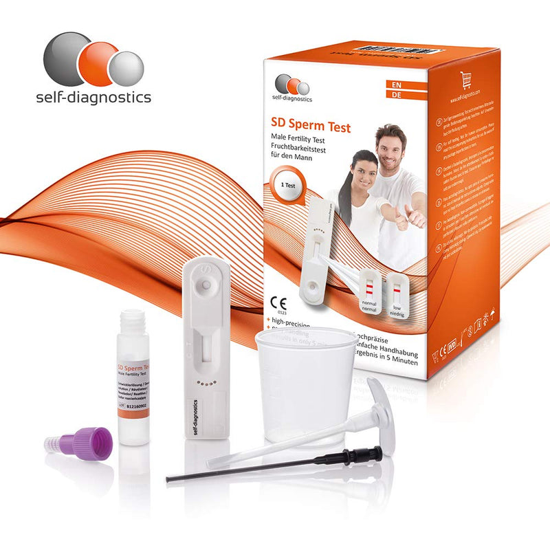 self-diagnostics Sperm test for men - Sperm test to prove fertility - Fertility test Determination of fertility - Measures sperm concentration - Sperm rapid test - NewNest Australia