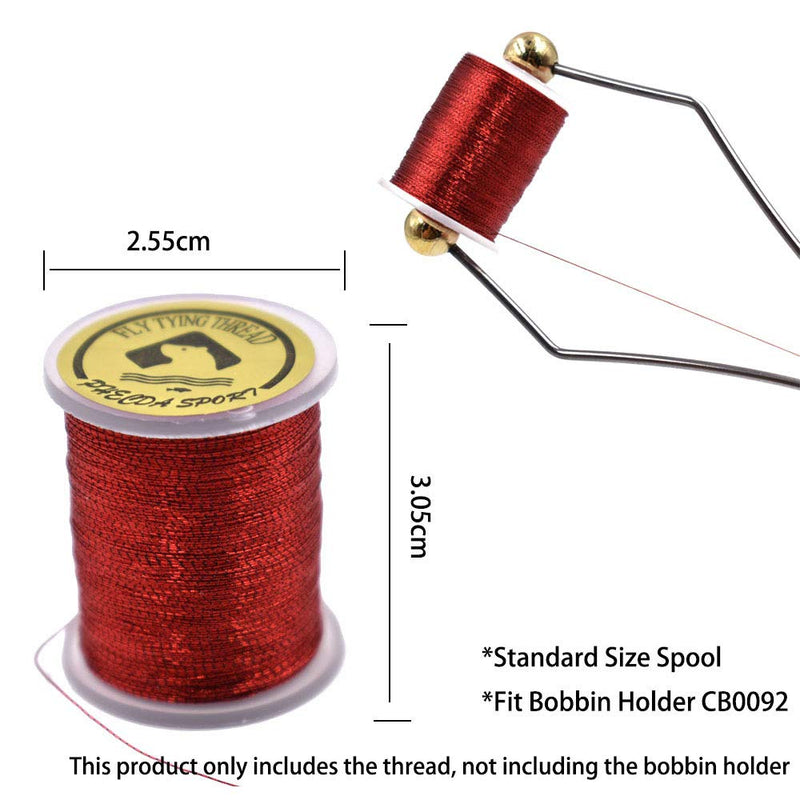 20PCS Metallic Yarn Thread for Steelhead or Body of Nymph Fly Tying Materials Standard Spool - NewNest Australia