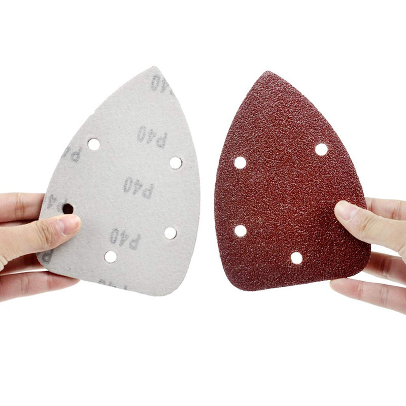 Coceca Mouse Detail Sander Sandpaper Sanding Paper Assorted 40 80 120 180 240 Grits (50pcs Mouse Sandpaper) 50pcs：each 10 of40/80/120/180/240 grit - NewNest Australia