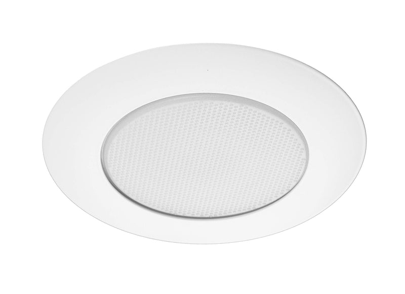 NICOR Lighting 17575 Recessed Trims, White Lexan Flat Albalite Shower Trim with Plastic Trim Ring and Albalite Lens - NewNest Australia