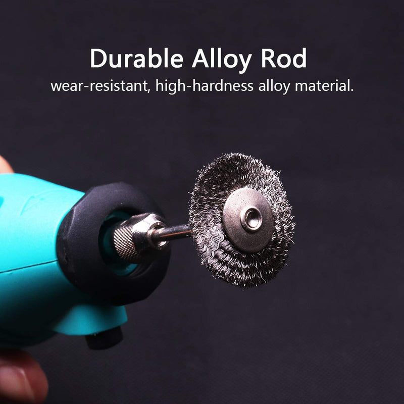 ATOPLEE Wire Wheel Brush,20pcs 1 inch/25 mm Shank Cup Wheel Brush for Grinder Polisher Rotary Tools - NewNest Australia