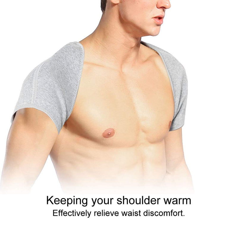 Double Shoulder Support Brace, Heating pad for the neck and shoulders Winter Warm Protective Brace for Women and Men injury, Arthritis, Pain Relief, Gym and Sport Pain Relief L - NewNest Australia