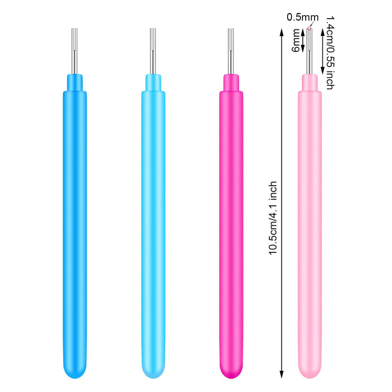 Paper Quilling Tools Rolling Curling Quilling Needle Pen DIY Cardmaking Paper Quilling Pen for Art Craft Handmade Tools, 4 Colors (12 Pieces) 12 - NewNest Australia