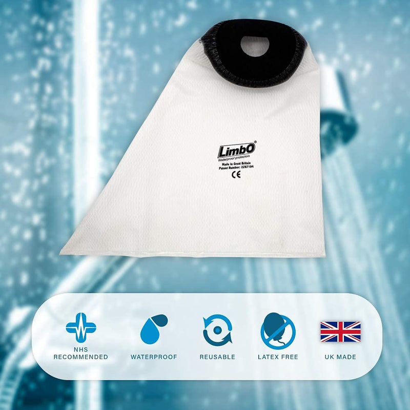 LimbO Waterproof Protectors Dressing Cover, Adult Foot Shower Cover for Bandages and Light Dressings M25, 26 to 34 cm Ankle Circumference M25: 26-34 cm Ankle Circ. - NewNest Australia