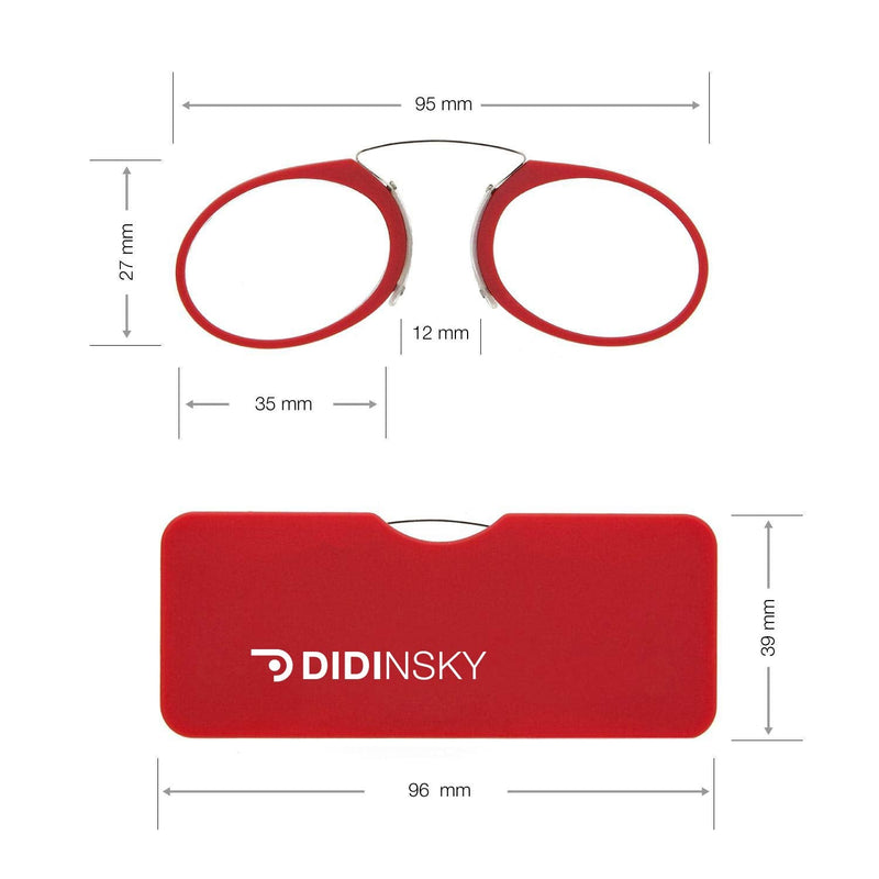 Didinsky Transparent Reading Glasses For Men And Women, Compact, Lightweight, Rimless Glasses, Reading Glasses Frame For Men And Women, Retro Reading Aid, 4 Colors And 5 Gradations, Orsay - NewNest Australia