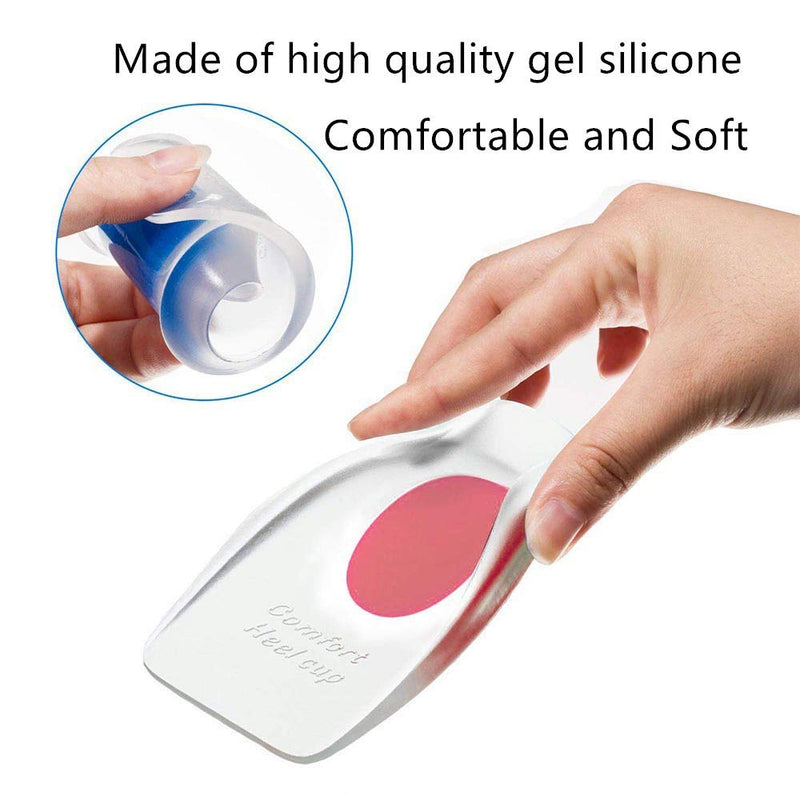 siismi 3 pairs of gel insoles, heel support, Achilles tendon heel, heel cup support pads for plantar fasciitis (women). - NewNest Australia