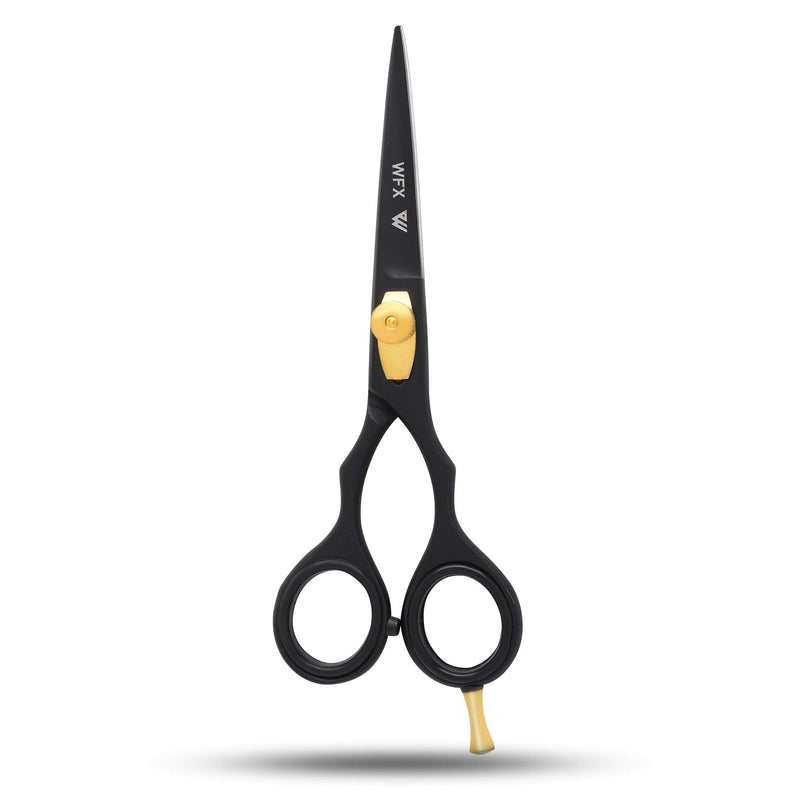 Hairdressing Scissors Hair Cutting Scissors Hairdresser Professional Hairdressers Haircut Scissors Sharp Adjustable Styling Men Women (Black) Black - NewNest Australia