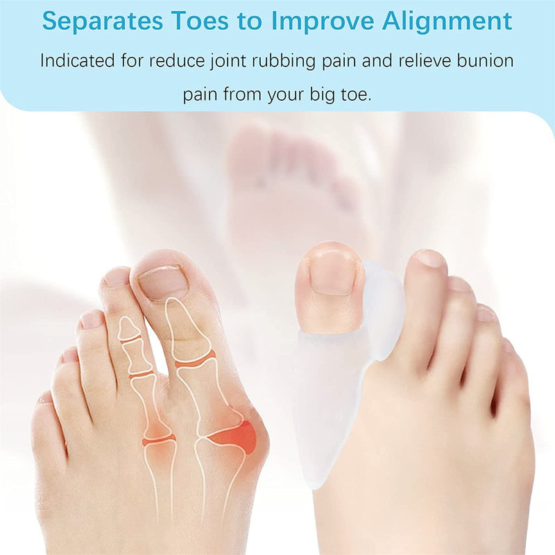 8 Bunion Cushion Protectors, Bunion Pad Bunion Protection, Bunion Corrector Toe Separator For The Big Toe, Bunion Shield For Hallux Valgus, Pain Relief, Bunion Pain, Pressure - NewNest Australia
