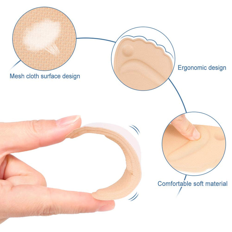 Metatarsal Pads, Ball of Foot Cushions for Women, High Heel Cushion Pads Soft Gel Insole Forefoot Pads Fits Flats High Heels Sandals for Calluses, Metatarsal, Bunion Forefoot Cushioning 2 Pairs - NewNest Australia