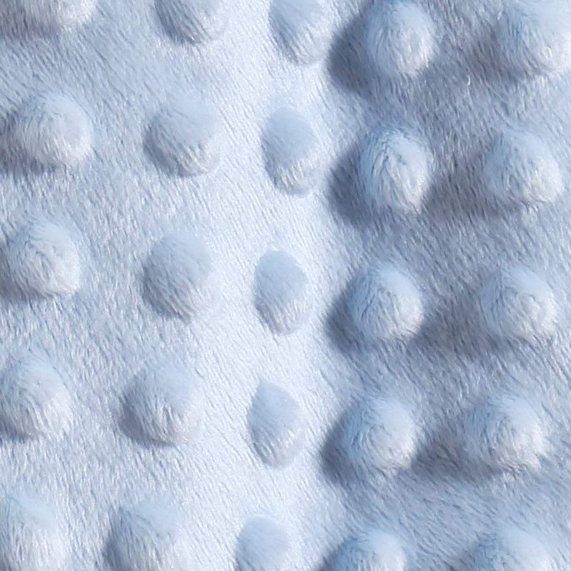 CREVENT Cozy Plush Baby Security Blanket Loveys for Baby Boys, Minky Dot Front + Sherpa Backing with Animal Face (Blue Bear) Blue Bear - NewNest Australia