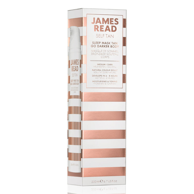 James Read Sleep Mask, Overnight Self Tan Gel for the Body, Dark Tone, 200ml - NewNest Australia