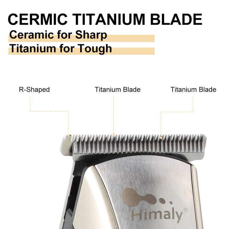 Himaly Rechargeable Hair Clippers, Professional Electric Cordless Hair Clippers Beard Trimmer Cordless & Corded Grooming Kit with 4 Guide Combs for Men and Women Champagne Gold - NewNest Australia