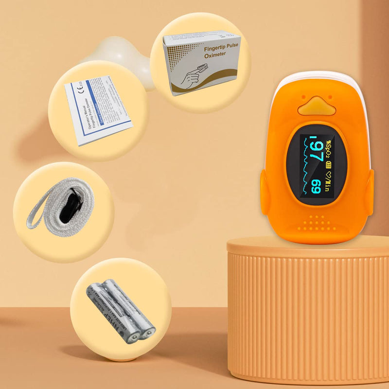 BLT M70A Pediatric Pulse Oximeter Fingertip, Oxygen Monitor for Kids and Child over 5, Oxygen Sats Monitor Finger Children, Blood Oxygen Saturation and Pulse Rate, Include Lanyard and Batteries - NewNest Australia