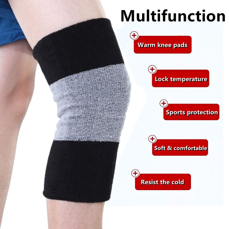 1 Pair Unisex Knee Support, Winter Thermal Knee Support, Knee Warmer, Elastic Knee Pads, Knee Pads Knee Brace For Women, Men, Ideal Support For Osteoarthritis, Tendonitis And Sports - NewNest Australia