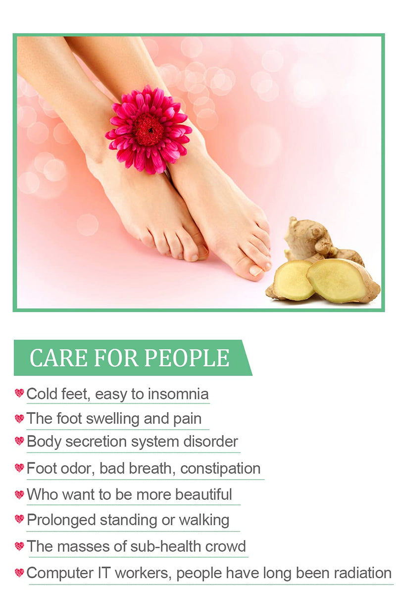 Foot Pads | Ginger Foot Pads for Your Good Feet | Foot and Body Care | Apply, Sleep & Feel Better | All Natural & Premium Ingredients for Best Combination & Results | 20 PCS - NewNest Australia