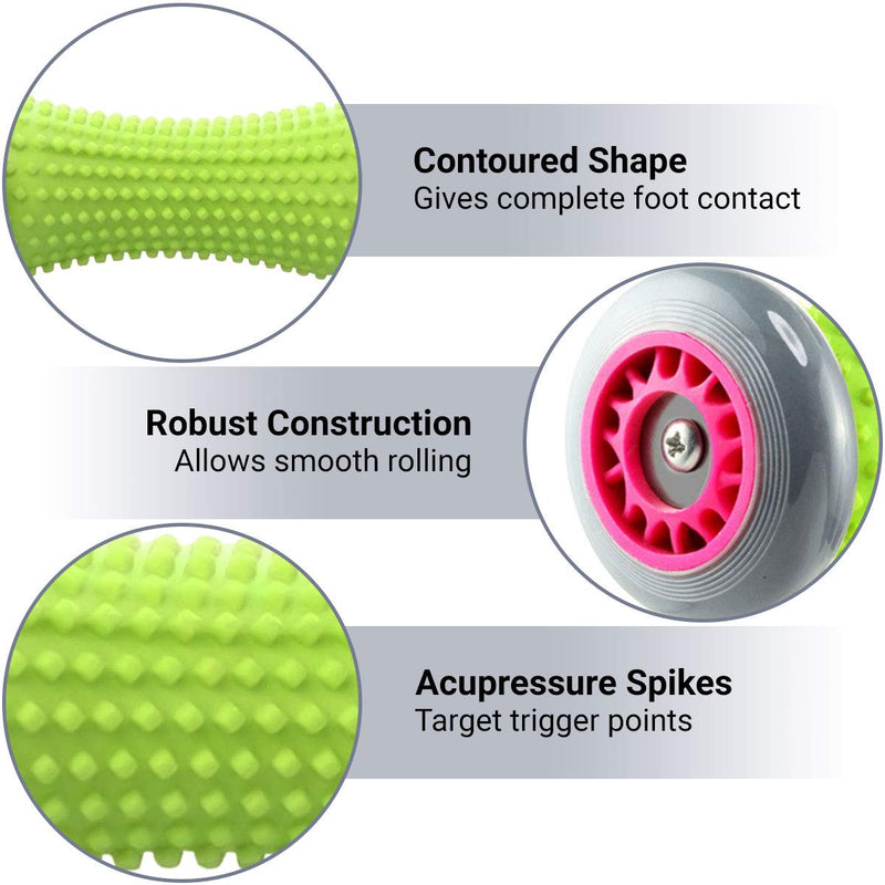 ROMIX Foot Massage Roller, Deep Tissue Trigger Point Muscle Roller Stick to Relieve Pain and Stress Plantar Fasciitis Recovery Therapy Tool Foot Massager for Tight Muscles, Feet, Hands, Arms, Legs - NewNest Australia