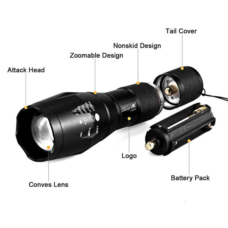 IR illuminator Flashlight, UltraFire 850nm Focus Adjustable IR Led Flashlight Infrared Light Torch for Night Vision, Coyote Hog Predator Hunting - NewNest Australia