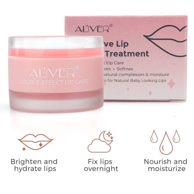 Lip Sleep Mask with two kinds of effective collagen peptide, lip scrub to remove dead skin and intensive lip repair treatment,a Lip mask for dry peeling lips, a lip balm for lip care (Strawberry) - NewNest Australia