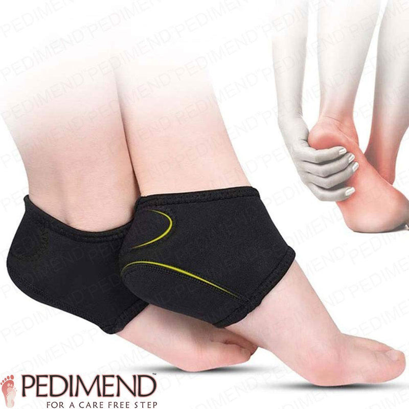 Gel Heel Protectors For Plantar Fasciitis, Heel Compression Socks, Cracked Heel Protectors Cushion Cups By PEDIMEND™ 2 Plantar Fasciitis Foot Heel Arch Sleeve - PAIR - NewNest Australia