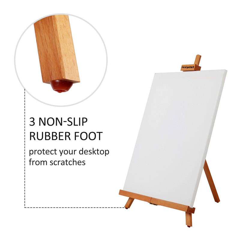 NewNest Australia - Falling in Art Beechwood 25’’ Tabletop Easel Display Stand for Painting- Holding Canvas Up to 22 1/2 Inches High, Artist A-Frame Tripod with Rubber Feet, Portable Photo and Sign Holder Single 