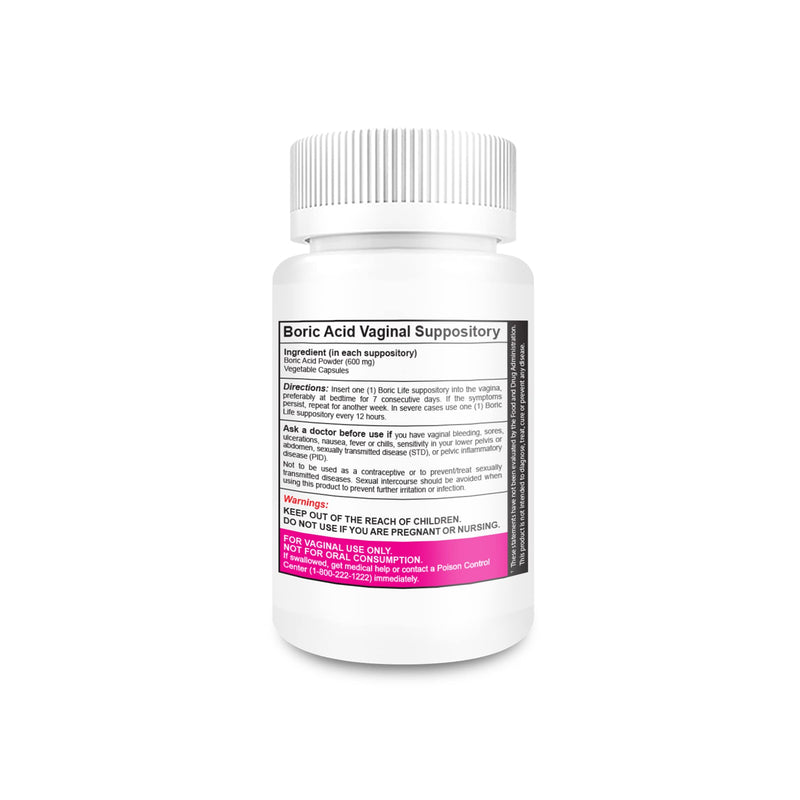 NutraBlast Boric Acid Vaginal Suppositories - 100% Pure Made in USA - Boric Life Intimate Health Support (30 Count) 30 Count (Pack of 1) - NewNest Australia