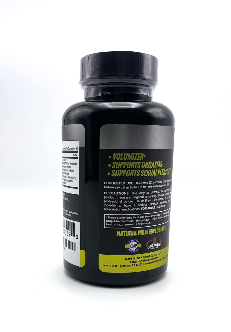 Goliath Labs - Men's Test Booster and Natural Stamina Enhancing Energy Pills – All Natural Endurance and Strength Gainer (60 Vegetarian Capsules) - NewNest Australia