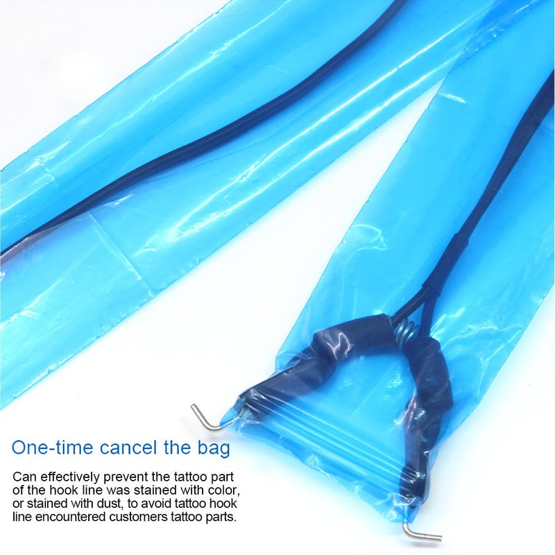 Hisight Tattoo Clip Cord Covers 200pcs Heavy Duty Disposable Hygiene Tattoo Clip Cord Sleeves Covers Supply Tattoo Machine Gun Accessories (blue-200) - NewNest Australia