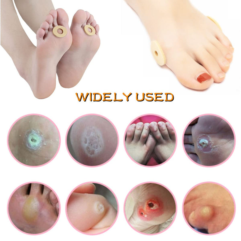90 Pcs Corn Pillows Soft Latex Foam Self Adhesive Callus Pads Callus Pad for Foot Toes Calluses Anti Friction Reduce Foot Heel Pain 3 Models - NewNest Australia
