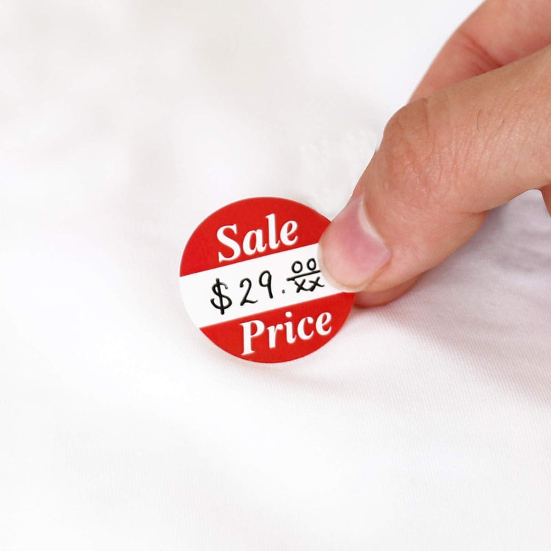 SmartSign "Sale Price" Roll of 500 Circular Removable Labels | 1" x 1" Semi-Gloss Paper - NewNest Australia