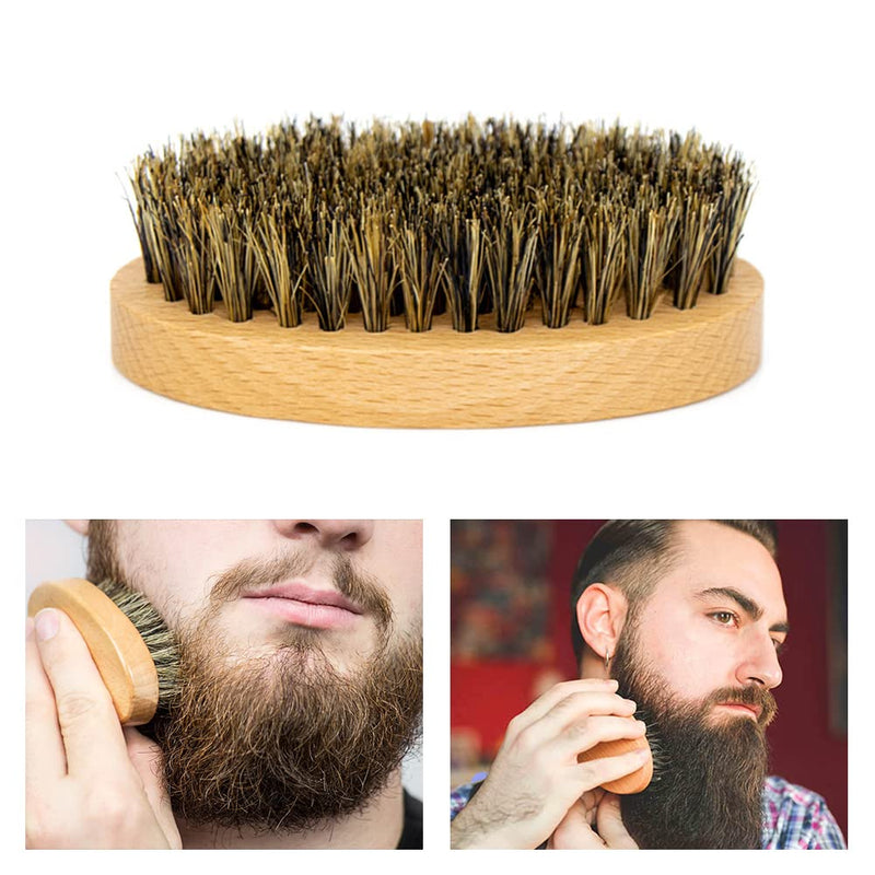 Beard brush, beard brushes for men, beard brush with boar bristles, pocket mustache and beard brush, perfect beard care tool for men, for men beard styling, care and design 1 piece - NewNest Australia