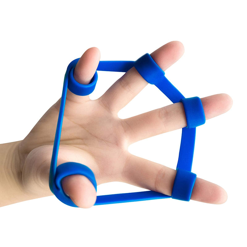 Airisland Finger Stretcher Hand Resistance Bands Hand Extensor Exerciser Finger Grip Strengthener Strength Trainer Gripper Set for Arthritis Carpal Tunnel Exercise Guitar and Rock Climbing 3pcs - NewNest Australia