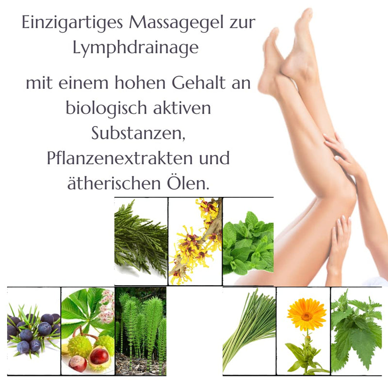 Green Idea - Lymforegen Gel - Stimulates The Lymphatic System With 15 Herbs And Essential Oils - Effective Regeneration - Supports Lymphatic Drainage And Drainage - Active Herbal Formula 250 Ml - NewNest Australia