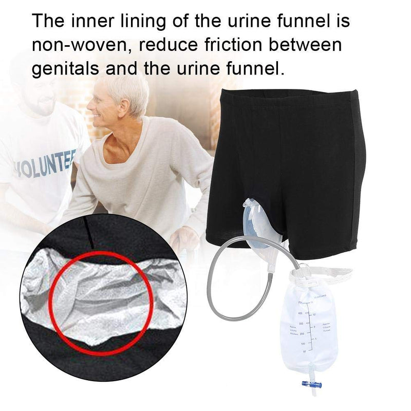 Urine Bag Pants, Urine Collectors, Urine Bag Pants Men's Wearable Incontinence Pants Urinal System With Collection Bag Portable Leak proof Pee Catheter Holder Prevent Embarrassing For The Elderly - NewNest Australia