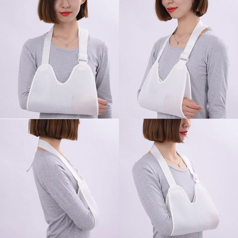 Kiuiom Arm Sling Shoulder, Adjustable Arm Loop With Breathable Mesh For Men And Women, Shoulder Strap, Arm Sling Shoulder Left Right, For Broken Wrist, Arm, Crooked Shoulder - NewNest Australia