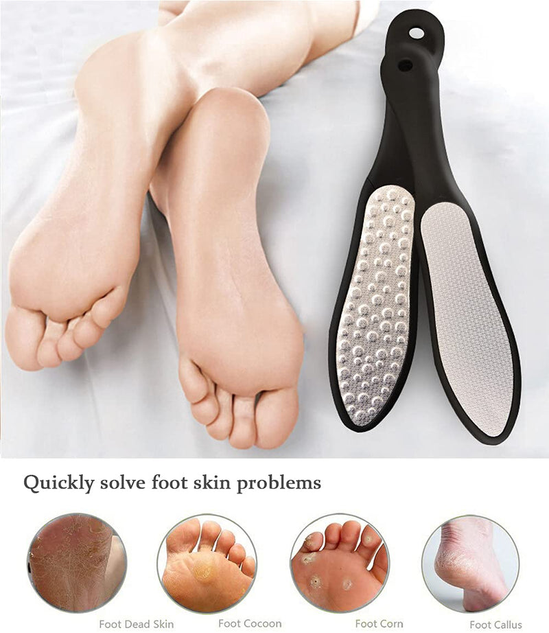 Roserrose Foot Rasp Made Of Double-Sided Stainless Steel, Callus Remover, Callus File, Portable Foot Care, For Removes Dead Callus Removal And Shrinked Skin Calluses - NewNest Australia