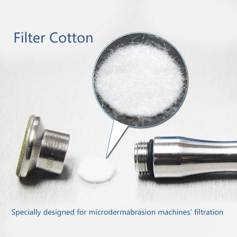 100 Pcs Cotton Filter for Pimple Removal Diamond Dermabrasion Beauty Machines, Beauty Machine Filter Round Pad, Blackhead Removal Beauty Accessory(10mm) - NewNest Australia